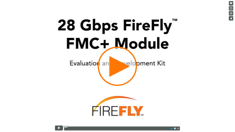 Samtec 28 Gbps FireFly™ FMC+模块