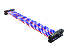 轻薄型双绞线带状电缆组件，0.050"间距
