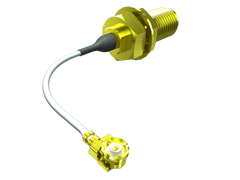 微型高频射频电缆组件，0.81 mm直径同轴电缆