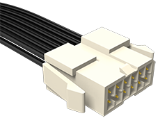 .100" Mini Mate®双排板装分离式线缆组件，针脚