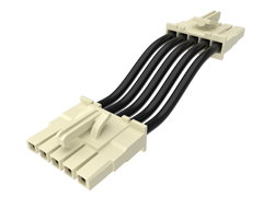 .165" Power Mate®单排分离式线缆组件，插座