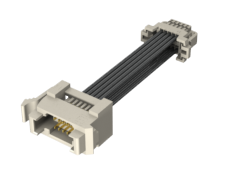 1.00 mm Micro Mate™双排板装分离式线缆组件外壳，针脚 