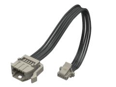 1.00 mm Micro Mate™单排板装分离式线缆组件，针脚 