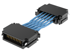 开发中：2.00 mm mPOWER®超微型电源电缆到电缆组件，Teflon™含氟聚合物电线，针脚